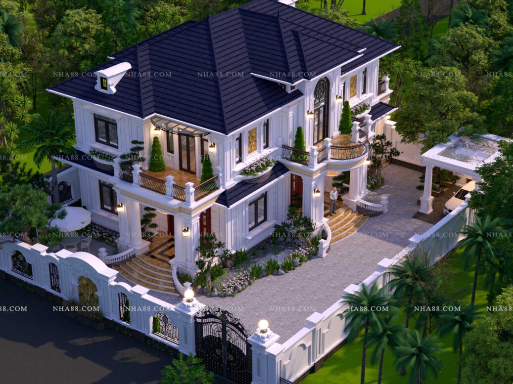 Biệt thự Tân Cổ Điển mái Nhật
