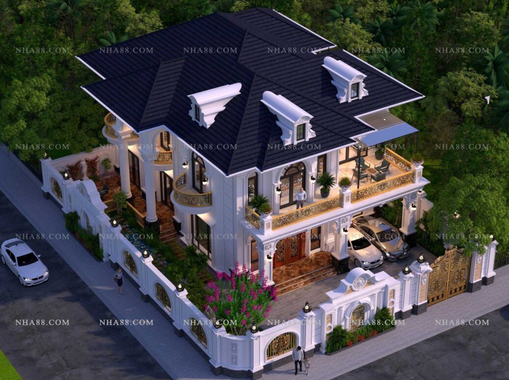 Biệt thự Tân Cổ Điển mái Nhật