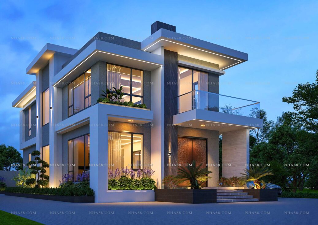 Biệt thự 2 tầng hiện đại