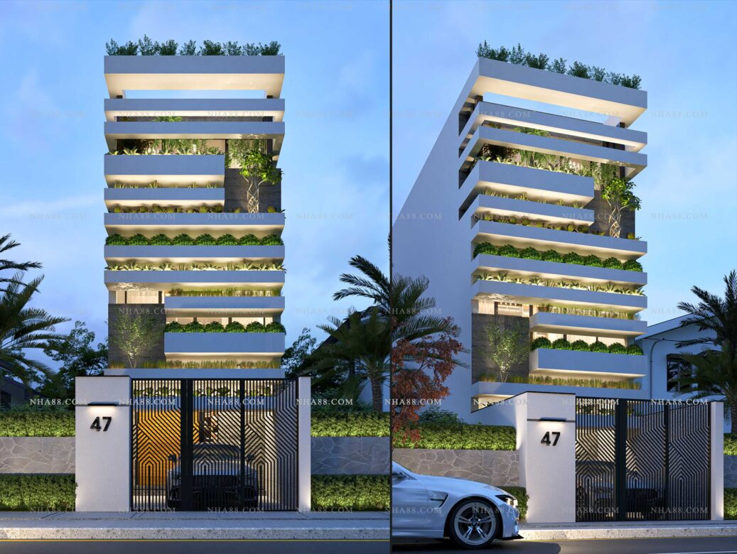 Thiết kế nhà lô phố hiện đại
