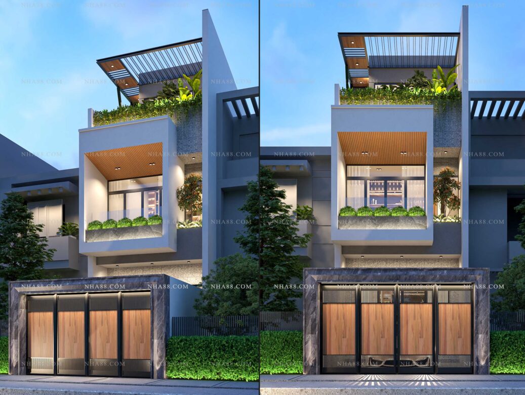 Thiết kế nhà lô phố hiện đại