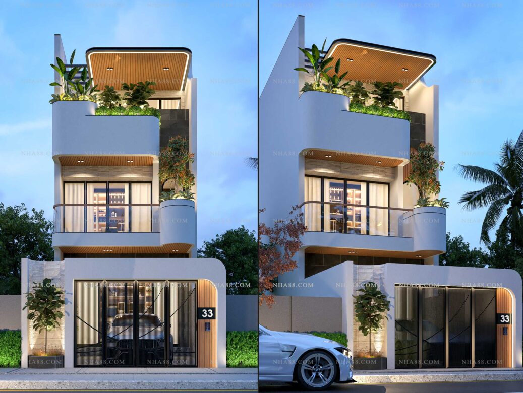 Thiết kế nhà lô phố hiện đại