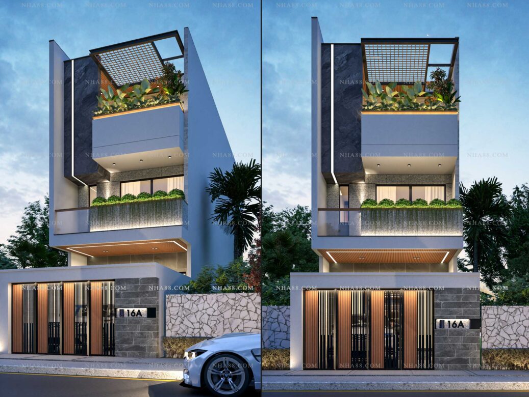 Thiết kế nhà lô phố hiện đại