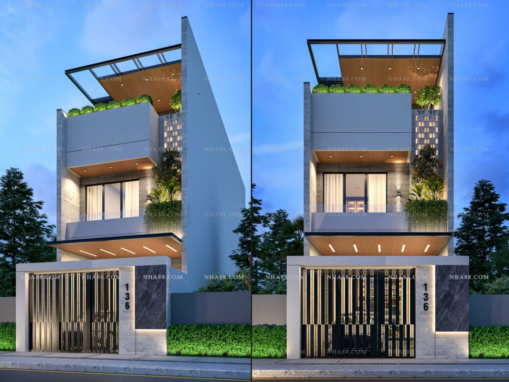 Thiết kế nhà lô phố hiện đại
