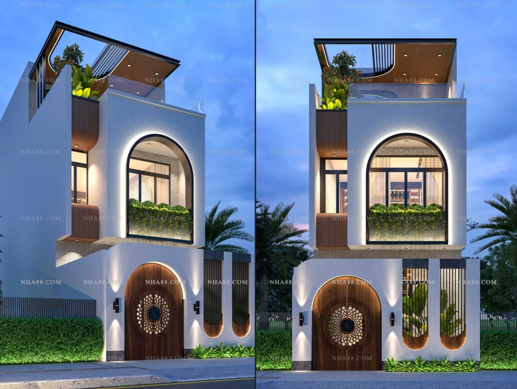 Thiết kế nhà lô phố hiện đại