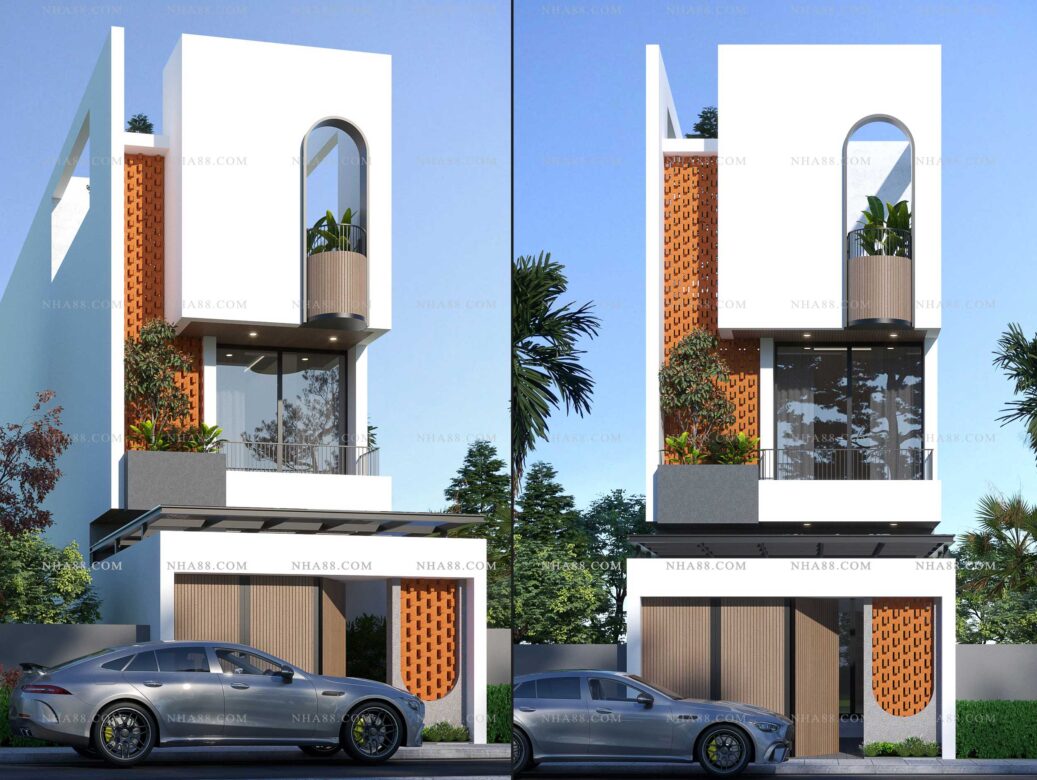Thiết kế nhà lô phố hiện đại