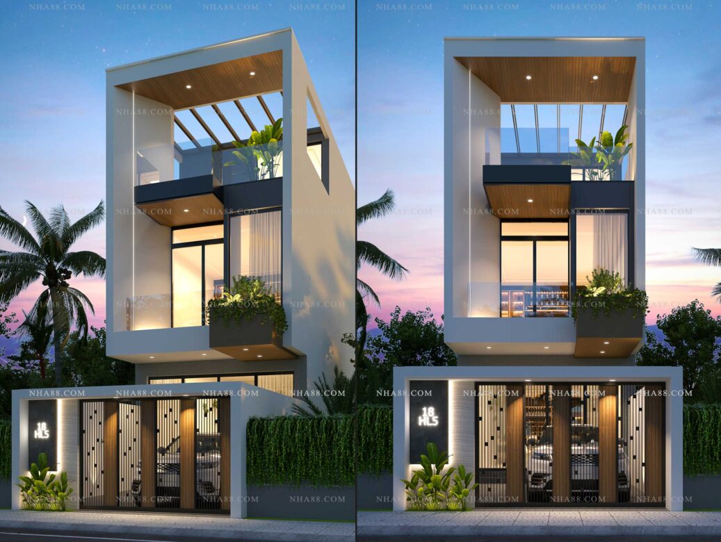 Thiết kế nhà lô phố hiện đại