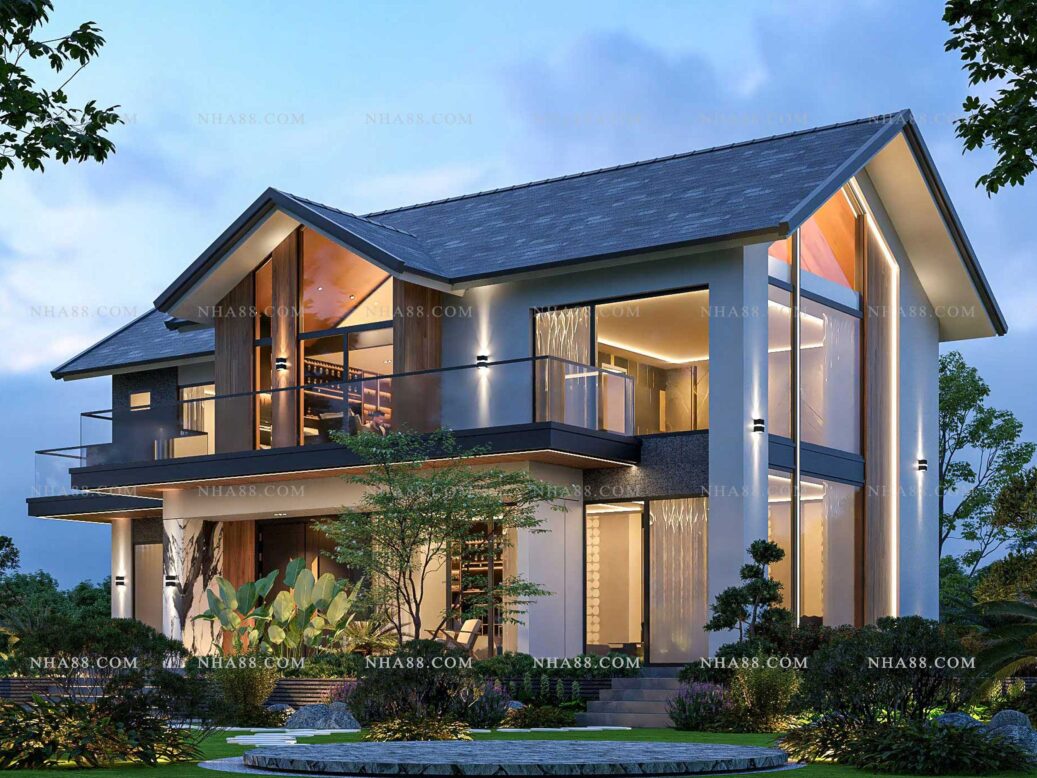 Biệt thự Hiện đại mái Nhật