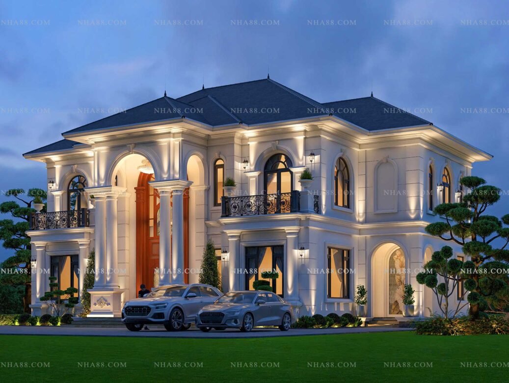 Biệt thự Tân Cổ mái Pháp