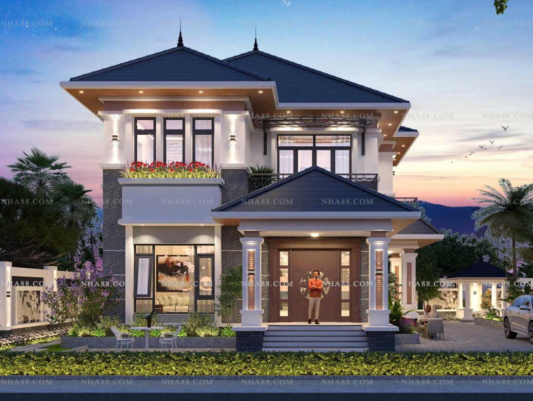 Biệt thự Hiện đại mái Nhật